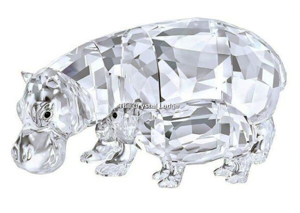 Swarovski_Hippo_mother_and_baby_51359200 | The Crystal Lodge