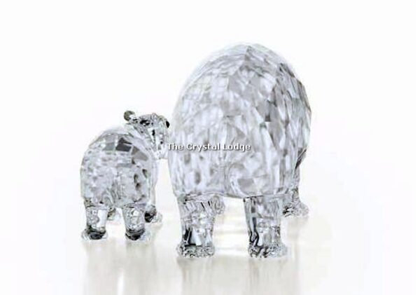 Swarovski_Hippo_mother_and_baby_51359200 | The Crystal Lodge