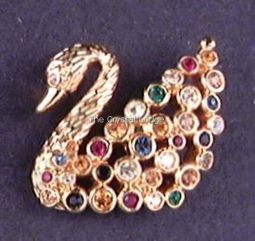 Swarovski_1995_centenary_swan_gold_multi_event_pin | The Crystal Lodge