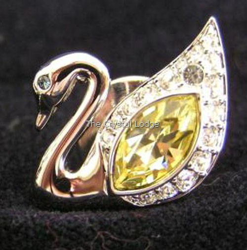 Swarovski_2004_Anna_swan_yellow_event_pin | The Crystal Lodge