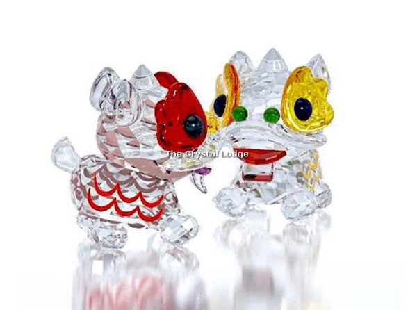Swarovski_Asian_Symbols_Dancing_Lions_5302563 | The Crystal Lodge