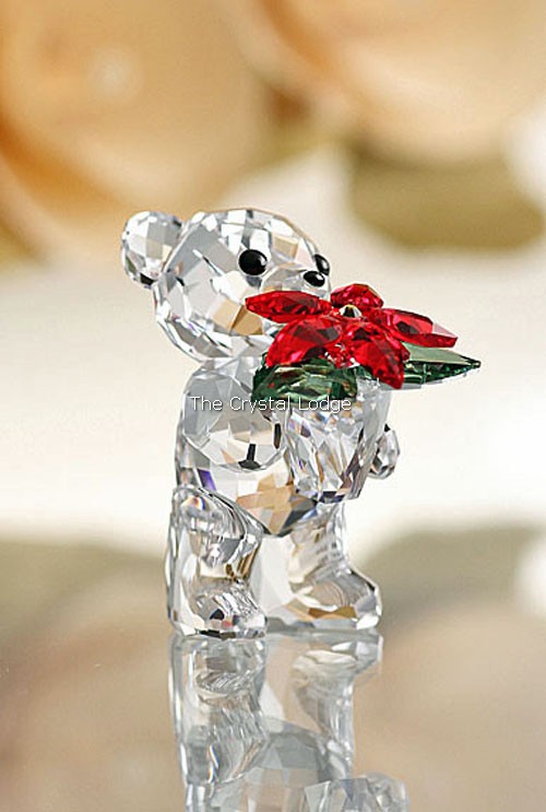 Swarovski_Kris_Bears_2012_LE_with_poinsettia_1139967 | The Crystal Lodge