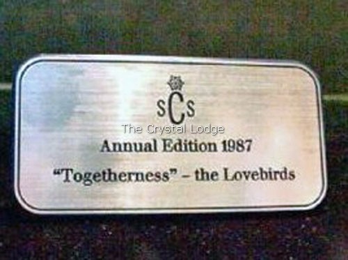 Swarovski_SCS_Lovebirds_silver_plaque | The Crystal Lodge