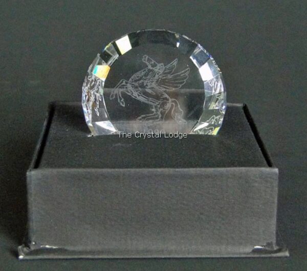 Swarovski_SCS_Paperweight_1998_Pegasus_USA_60mm_disc_9409 060 000 | The Crystal Lodge