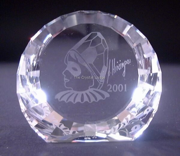 Swarovski_SCS_Paperweight_2001_Harlequin_40mm_disc_278713 | The Crystal Lodge| The Crystal Lodge