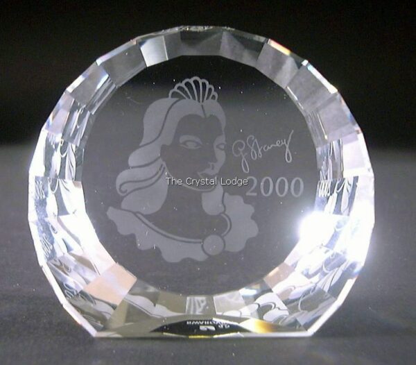 Swarovski_SCS_paperweight_2000_Columbine_60mm_disc_7400200060 | The Crystal Lodge