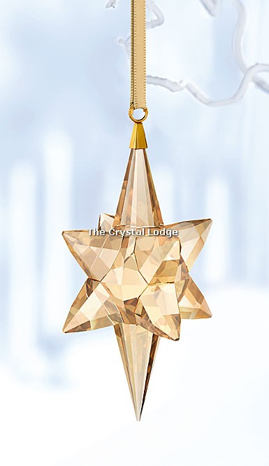 Swarovski_Star_ornament_gold_large_5301220 | The Crystal Lodge