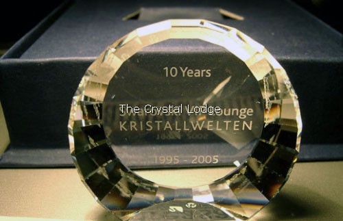 Swarovski_Wattens_paperweight_VIP_lounge_10th_anniversary_30mm_disc | The Crystal Lodge