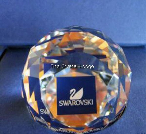 Swarovski_Wattens_paperweight_blue square_swan_logo | The Crystal Lodge