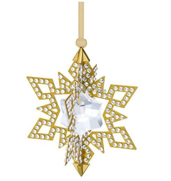 Swarovski_christmas_ornament_star_gold_tone_5135809 | The Crystal Lodge