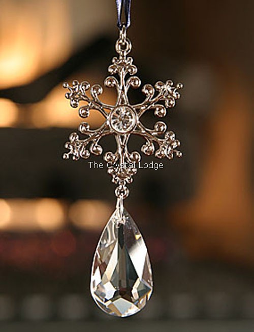 Swarovski_ornament_teardrop_snowflake_prism_USA_1299915 | The Crystal Lodge