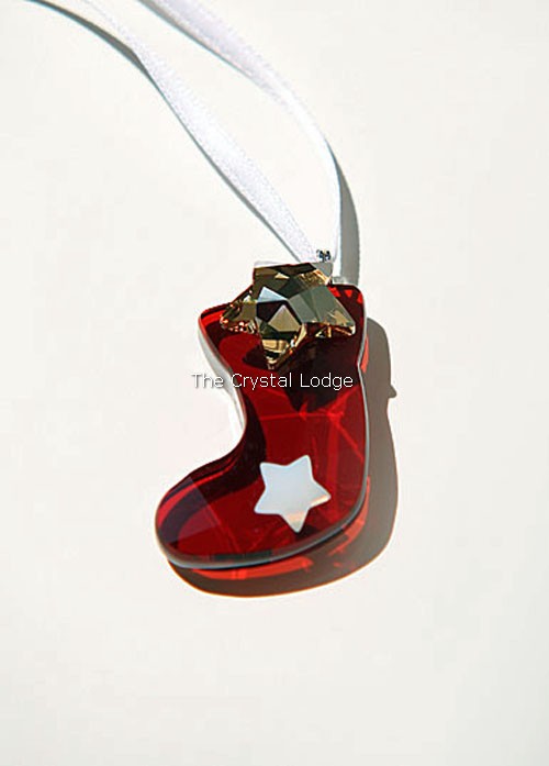 Swarovski_ornament_twinkling_stocking_siam_1054568 | The Crystal Lodge