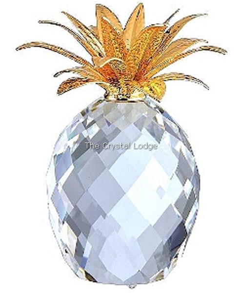 Swarovski_pineapple_gold_large_slender_top_hammered_leaves_010044 | The Crystal Lodge