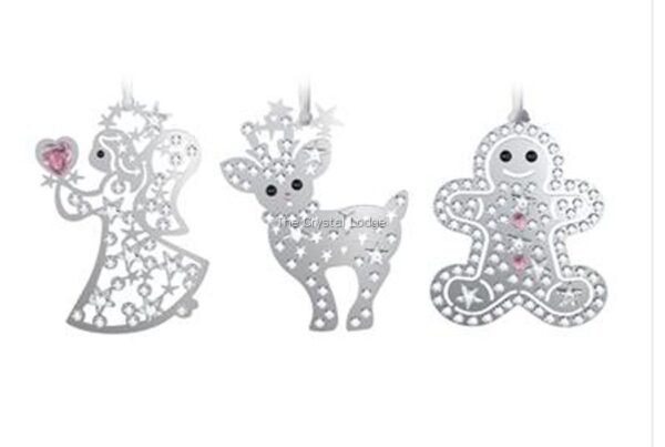 Swarovski_pixel_ornaments_reindeer_angel_GBman_5004525 | The Crystal Lodge