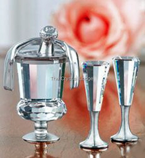 Swarovski_sparkling_wine_cooler_and_flutes_rhodium_626848 | The Crystal Lodge