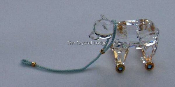 Swarovski_teddy_bear_on_wheels_gold_253447 | The Crystal Lodge