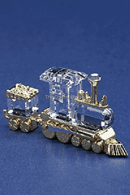 Swarovski_toy_train_gold_209454 | The Crystal Lodge