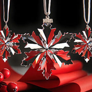Swarovski Christmas ornaments - annual clear sets