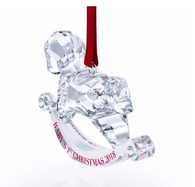 SWAROVSKI BABY'S FIRST CHRISTMAS ORNAMENT 2018 5376369 The Crystal