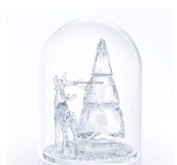 Swarovski_Bell_Jar_Pine_Tree_Stag_5403173 | The Crystal Lodge