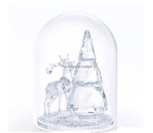 Swarovski_Bell_Jar_Pine_Tree_Stag_5403173 | The Crystal Lodge