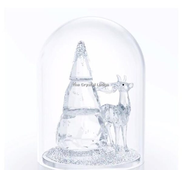 Swarovski_Bell_Jar_Pine_Tree_Stag_5403173 | The Crystal Lodge