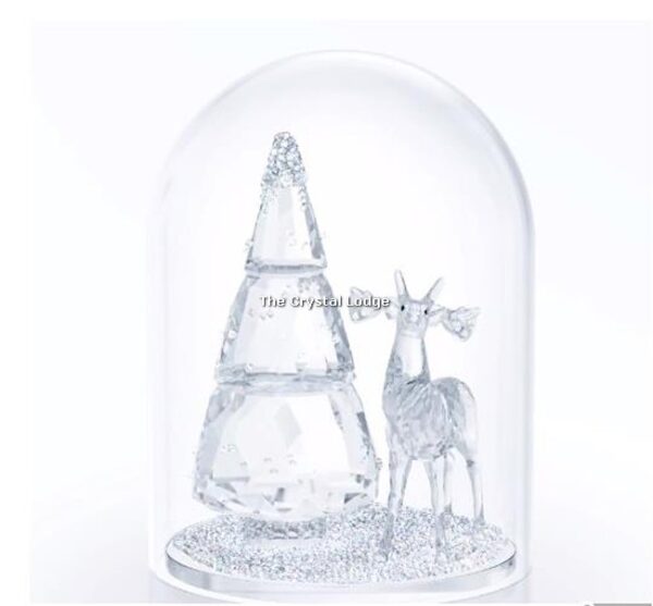Swarovski_Bell_Jar_Pine_Tree_Stag_5403173 | The Crystal Lodge