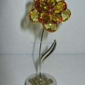 SWAROVSKI/スワロフスキー 置物 Dacali Light Topaz MIB Swarovski Exotic Flower Dacali Light Topaz Crystal