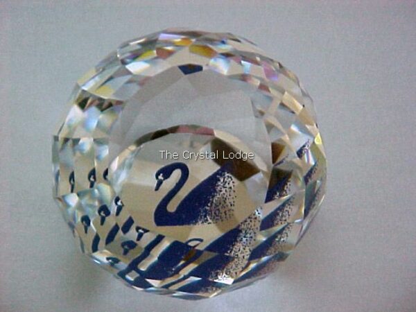 Swarovski_SCS_dealer_paperweight_v2_blue_swan | The Crystal Lodge