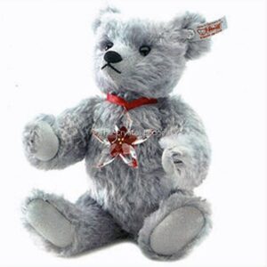 Swarovski_Steiff_2007_Poinsettia_bear_EAN 681103 | The Crystal Lodge