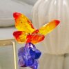 Swarovski_butterfly_on_flower_5374943 | The Crystal Lodge