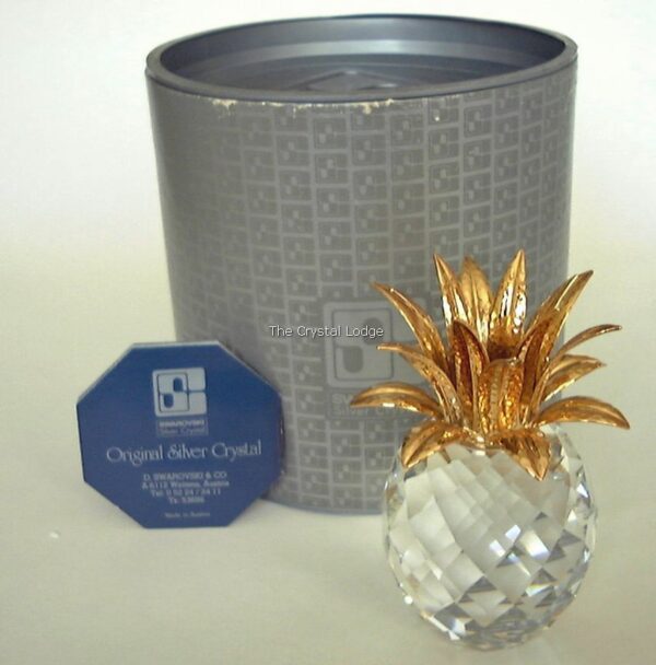 Swarovski_candleholder_136G_Pineapple_gold_010062 | The Crystal Lodge