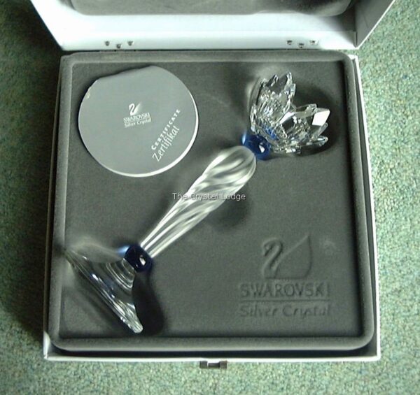 Swarovski_candleholder_146_Blue_flower_207012 | The Crystal Lodge