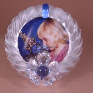 Swarovski_picture_frame_blue_flower_207892 | The Crystal Lodge