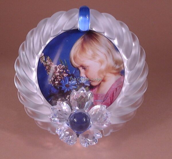 Swarovski_picture_frame_blue_flower_207892 | The Crystal Lodge