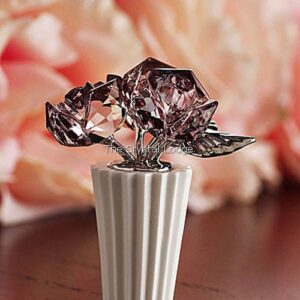 SWAROVSKI HEART FLOWER PINK 842858 - The Crystal Lodge