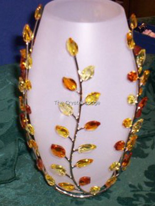 Swarovski_vase_leaves_topaz_854108 | The Crystal Lodge