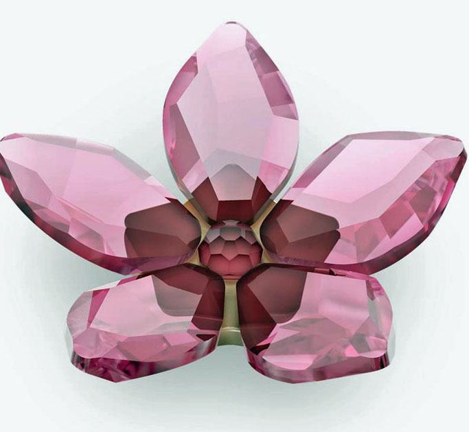 5426805 Swarovski Crystal Flowers Desert Pink Cactus