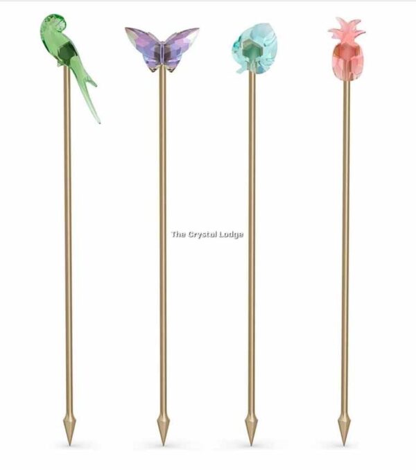 Swarovski_Jungle_Beats_Cocktail_Stirrers_Andoki_Set_of_4_5557812 | The Crystal Lodge