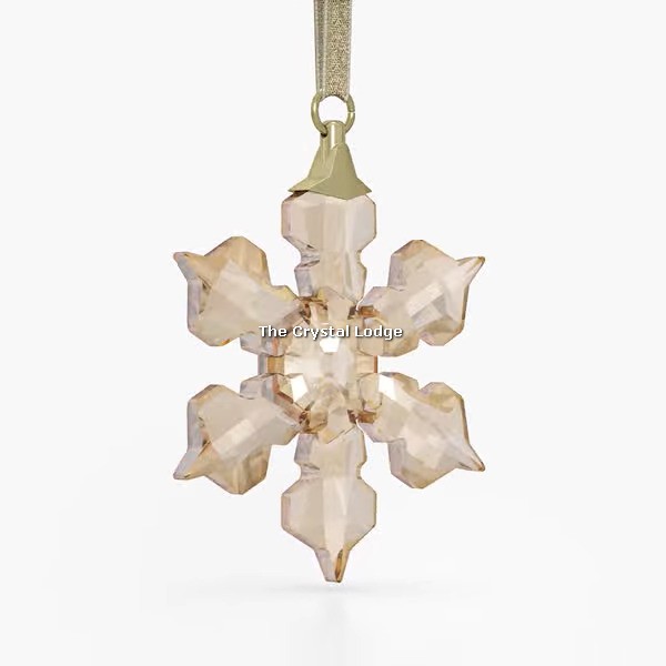 Swarovski_Christmas_2022_festive_gold_ornament_small_5629246 | The Crystal Lodge
