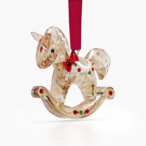 Swarovski_Holiday_Cheers_ornament_gingerbread_rocking_horse_5627608 | The Crystal Lodge