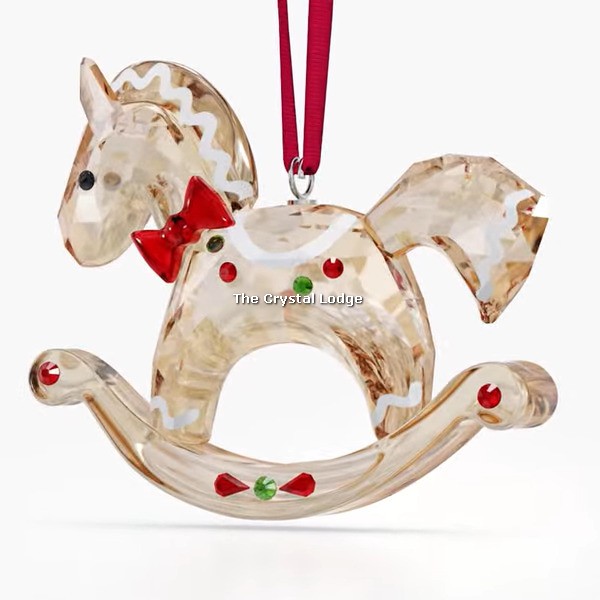 Swarovski_Holiday_Cheers_ornament_gingerbread_rocking_horse_5627608 | The Crystal Lodge