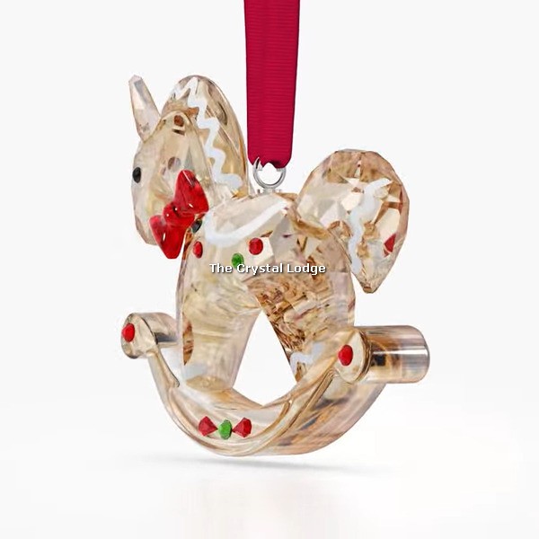 Swarovski_Holiday_Cheers_ornament_gingerbread_rocking_horse_5627608 | The Crystal Lodge
