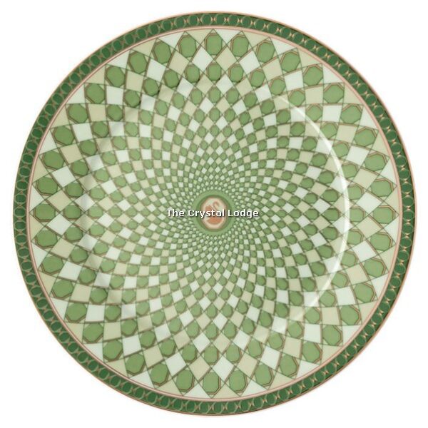 Swarovski_Signum_bread_plate_Porcelain_green_5635495 | The Crystal Lodge