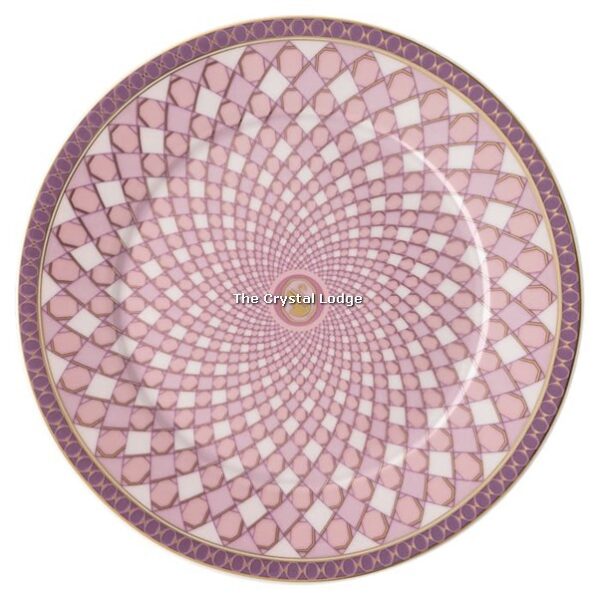 Swarovski_Signum_bread_plate_Porcelain_pink_5635537 | The Crystal Lodge