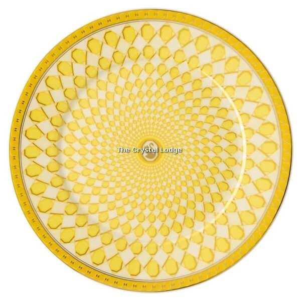 Swarovski_Signum_bread_plate_Porcelain_yellow_5635530 | The Crystal Lodge