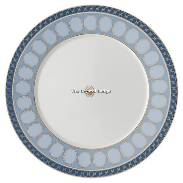 Swarovski_plate_set_porcelain_medium_blue_yellow_5640050 | The Crystal Lodge