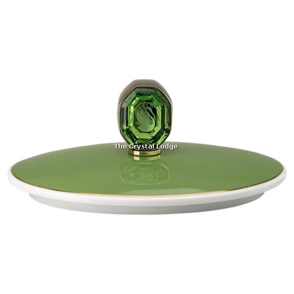 Swarovski_signum_sugar bowl_Porcelain_green_5635560 | The Crystal Lodge