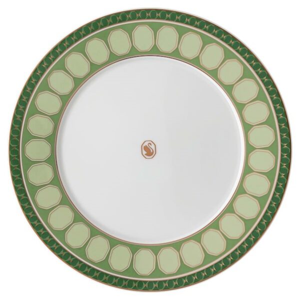 Swarovski_Signum_dinner_plate_porcelain_green_5648502 | The Crystal Lodge