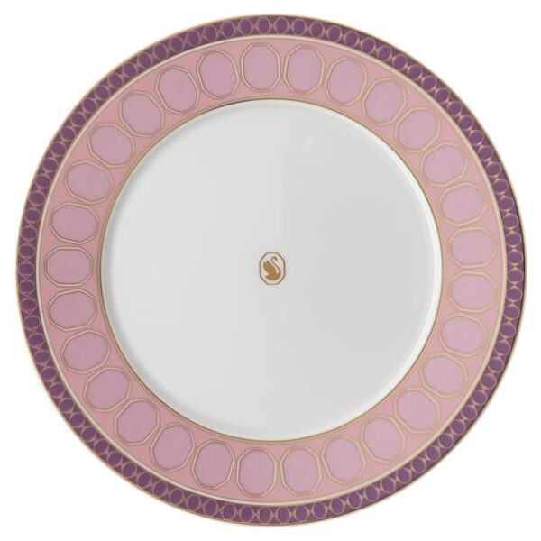 Swarovski_Signum_dinner_plate_porcelain_pink_5648488 | The Crystal Lodge